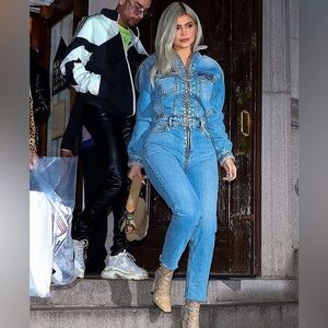 Blue wash Denim Jumpsuit small